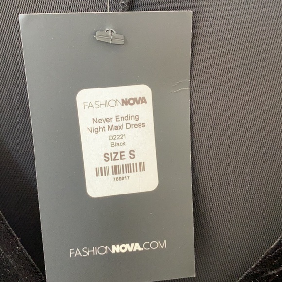 Black Night Maxi Dress, size small/ Prom/ Wedding - Picture 4 of 4